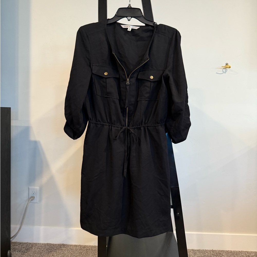 Max Studio Black Midi Dress size S smoke free, pet free